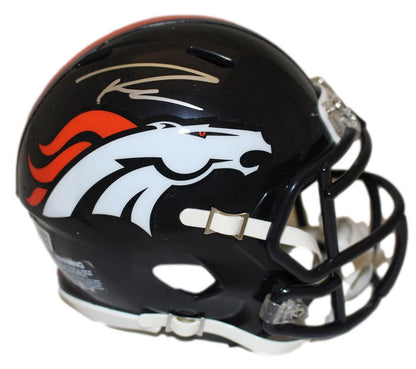 Russell Wilson Autographed Denver Broncos Speed Mini Helmet
