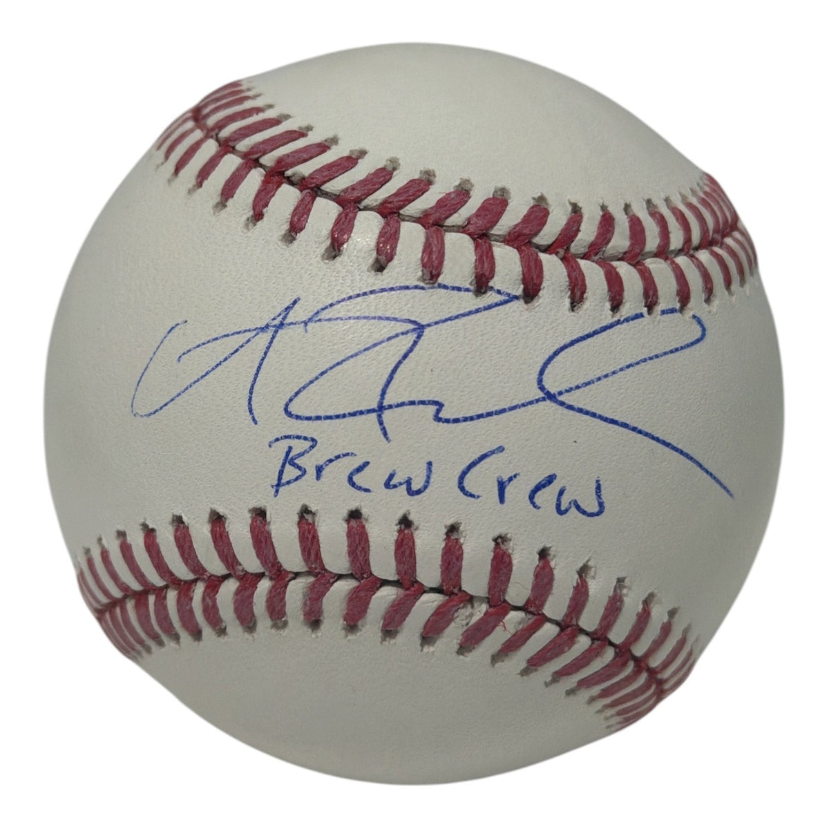Andrew Fischer Signed Official Major League Baseball "Brew Crew"