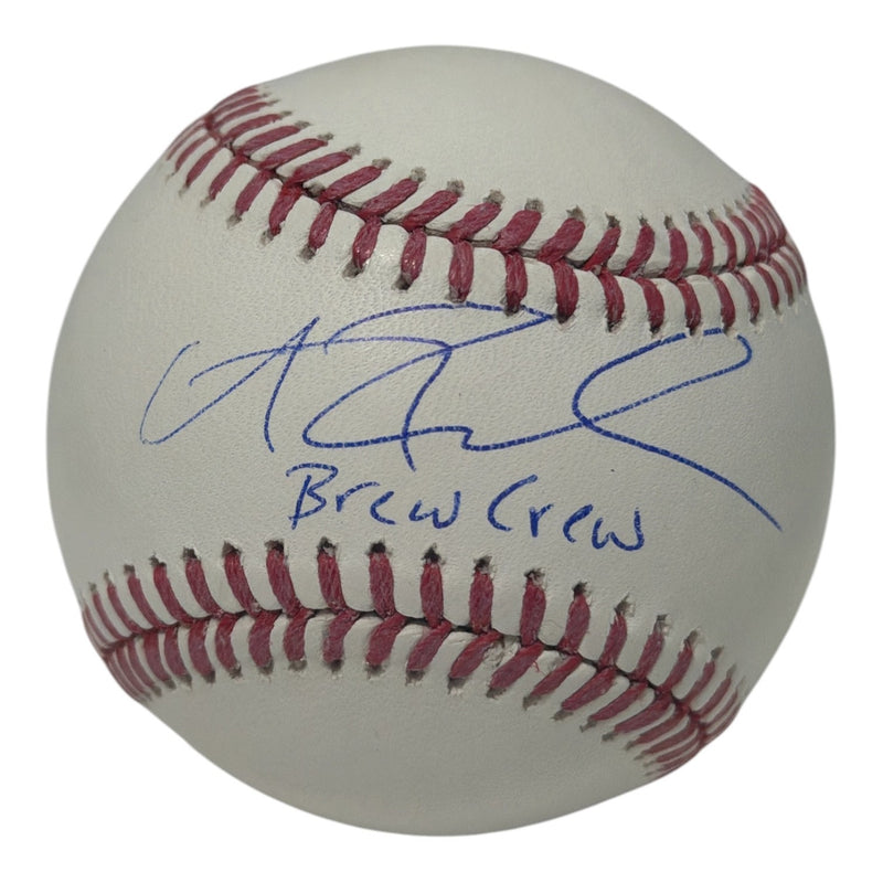 Andrew Fischer Signed Official Major League Baseball "Brew Crew"