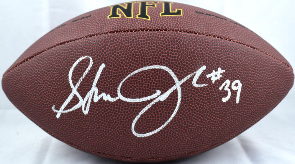 Steven Jackson Signed St. Louis Rams Wilson NFL Football