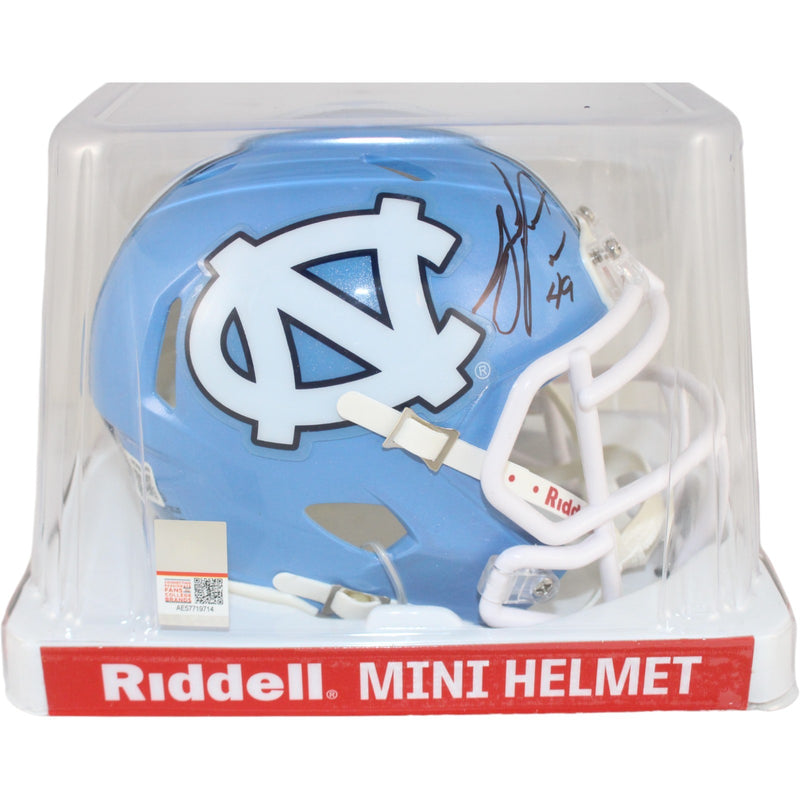 Julius Peppers Autographed North Carolina Tar Heels Mini Helmet