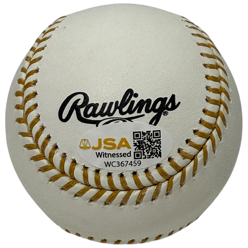 R.A. Dickey Autographed Rawlings Gold Glove Logo Baseball (JSA COA)