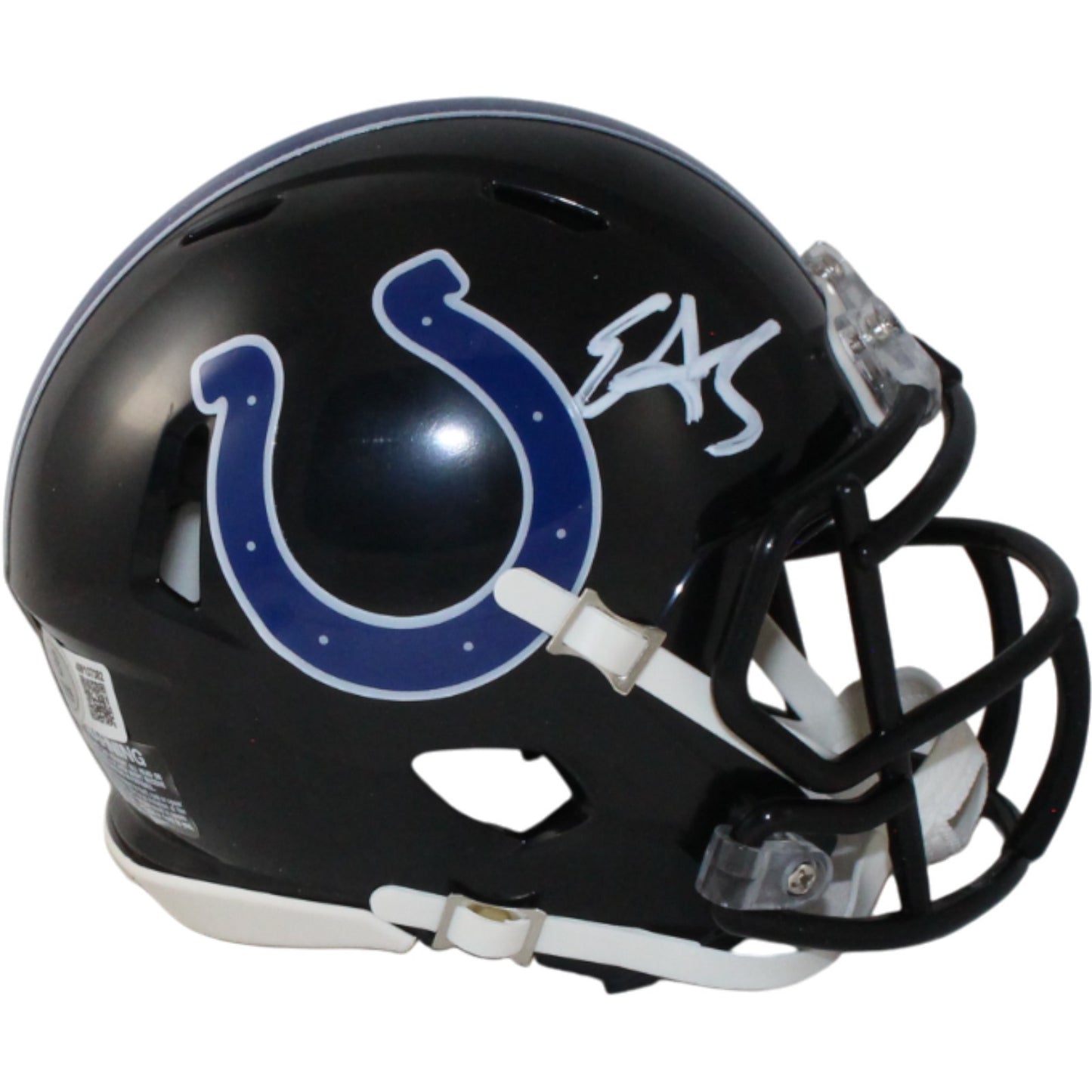 Edgerrin James Signed Indianapolis Colts 2023 Alternate Mini Helmet