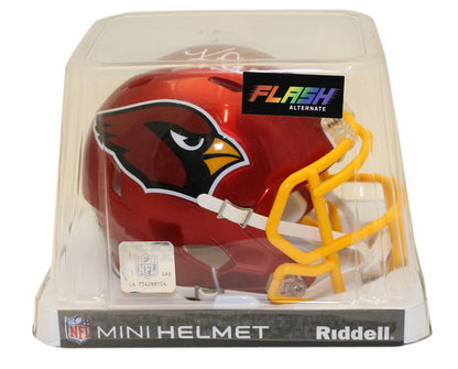 Kurt Warner Autographed Arizona Cardinals Flash Mini Helmet (Beckett)