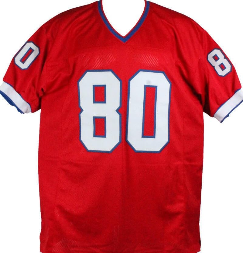 Eric Moulds Signed Buffalo Bills Red Custom Jersey