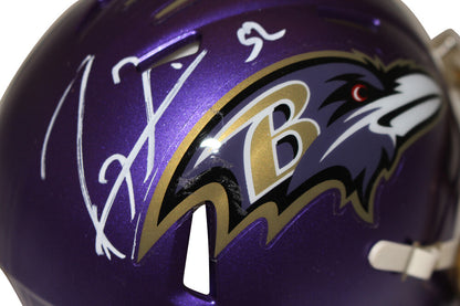 Ray Lewis Baltimore Ravens Autographed Flash Mini Helmet