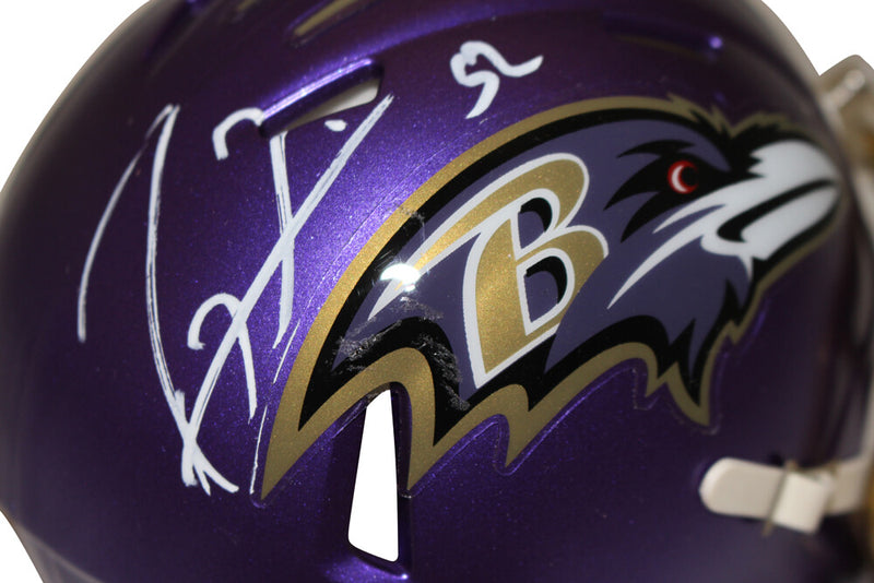 Ray Lewis Baltimore Ravens Autographed Flash Mini Helmet