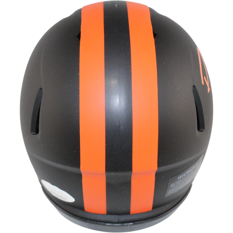Denzel Ward Cleveland Browns Autographed Eclipse Mini Helmet