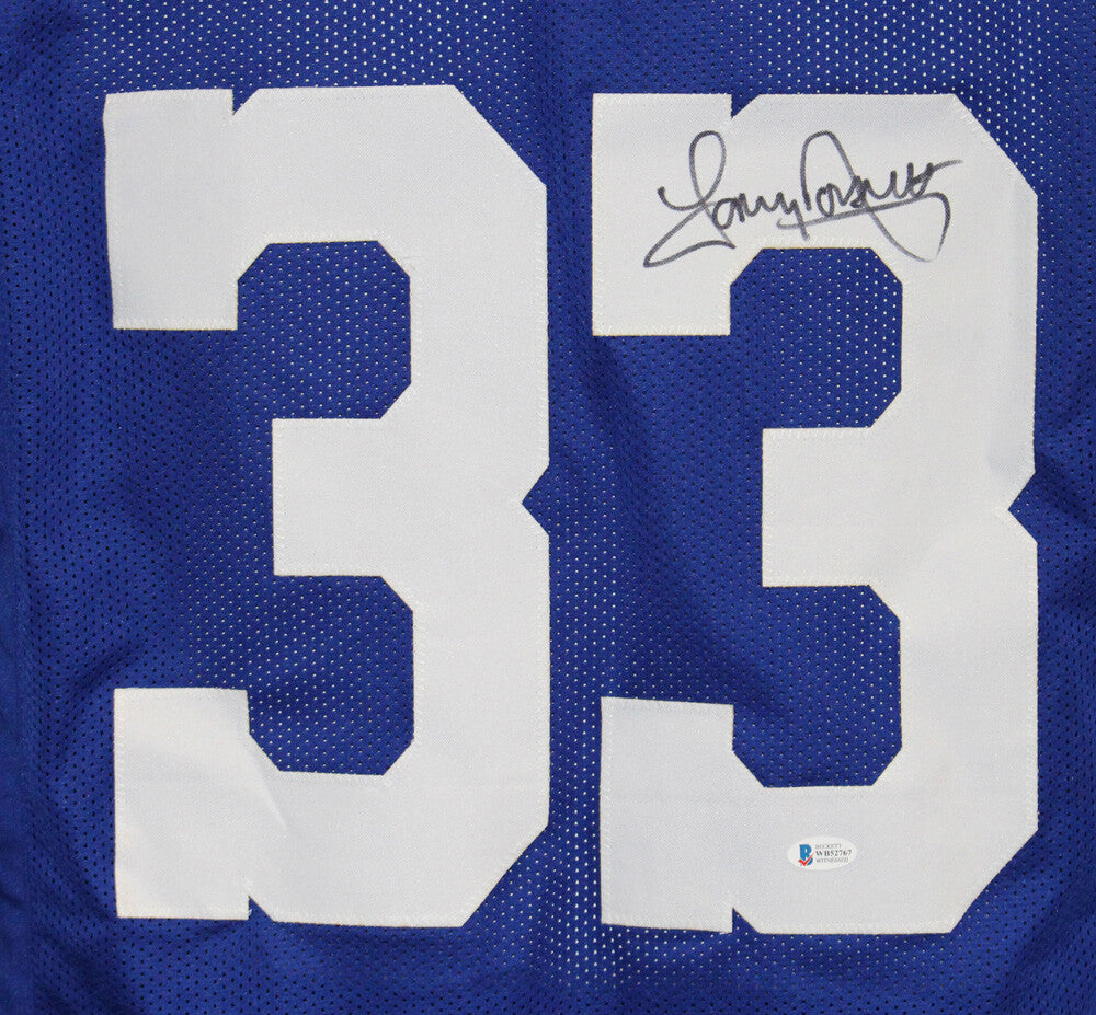 Tony Dorsett Signed Dallas Cowboys Custom Blue Jersey (Beckett)