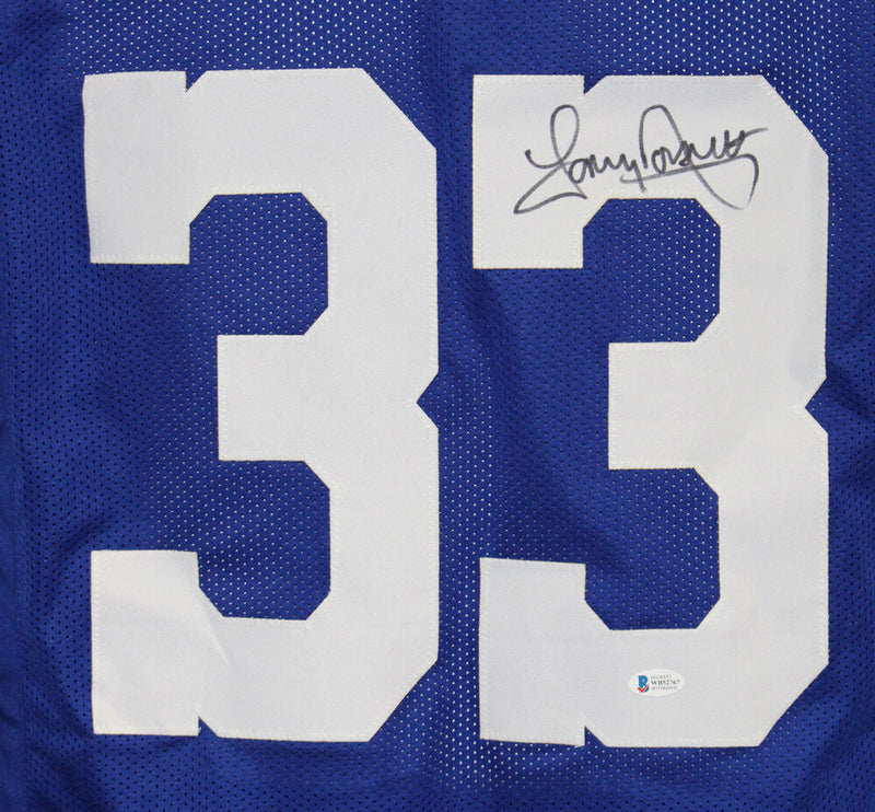 Tony Dorsett Signed Dallas Cowboys Custom Blue Jersey (Beckett)