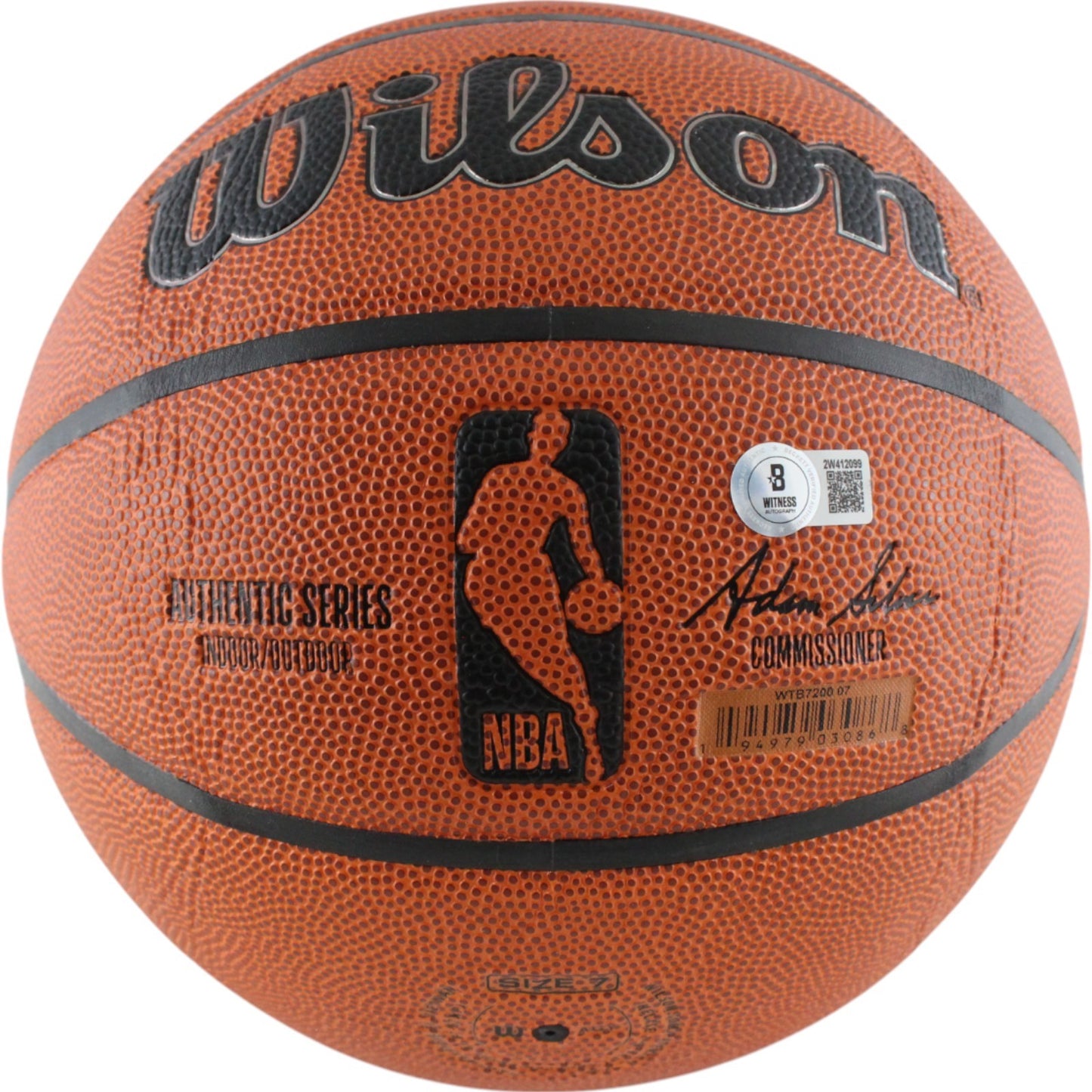 Dominique Wilkins Autographed Atlanta Hawks Wilson I/O Basketball