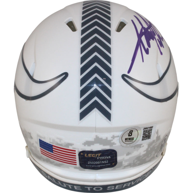 Adrian Peterson Minnesota Vikings 2024 Salute to Service Mini Helmet