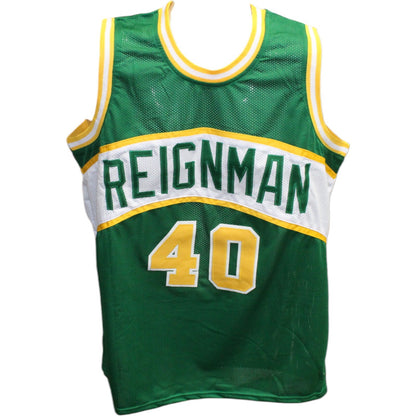 Shawn Kemp Autographed Seattle SuperSonics Pro Style Green Jersey