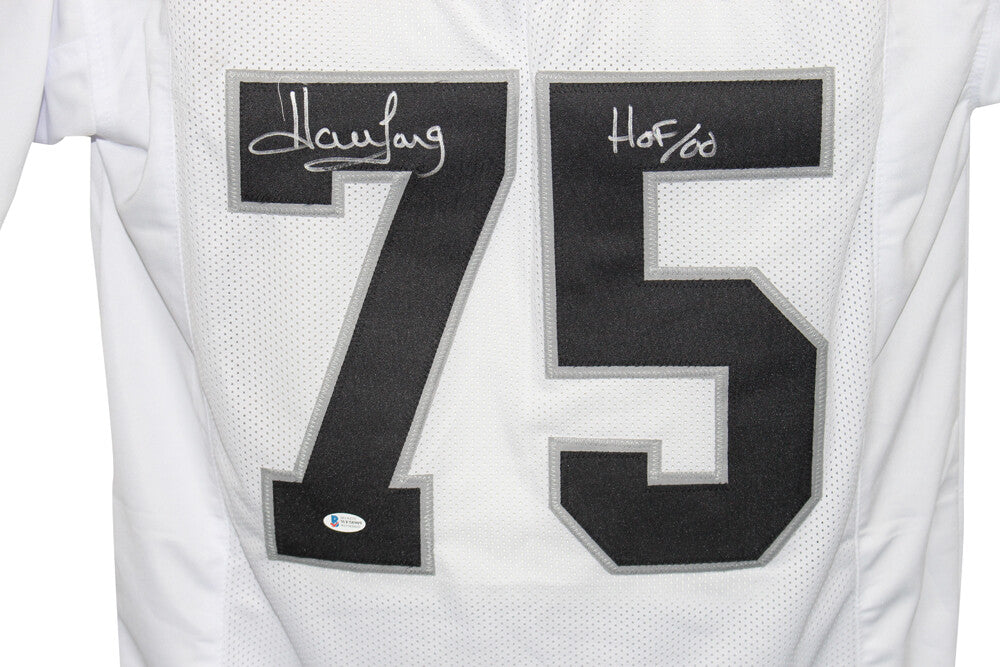 Howie Long Autographed Oakland Raiders Custom Jersey HOF Inscription BAS