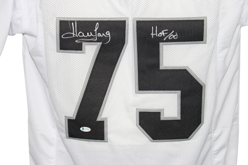 Howie Long Autographed Oakland Raiders Custom Jersey HOF Inscription BAS