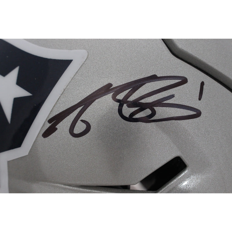 AJ Brown Signed New England Patriots Full Size Authentic SpeedFlex Helmet