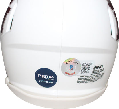 Dat Nguyen Signed Texas A&M Aggies White Speed Mini Helmet (Beckett)
