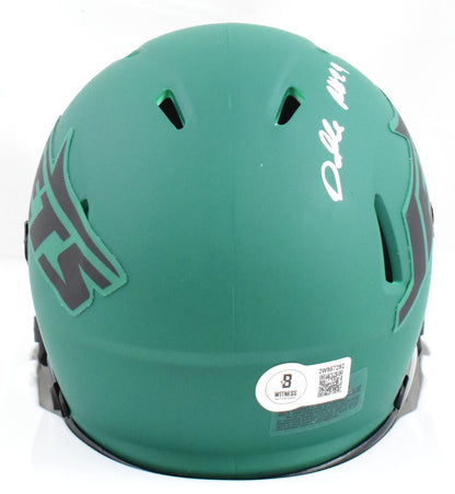 Darrelle Revis Signed New York Jets Rave Speed Mini Helmet