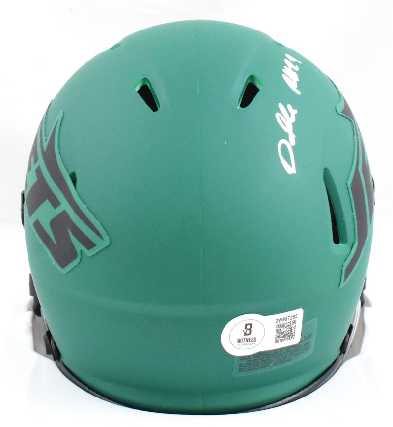 Darrelle Revis Signed New York Jets Rave Speed Mini Helmet