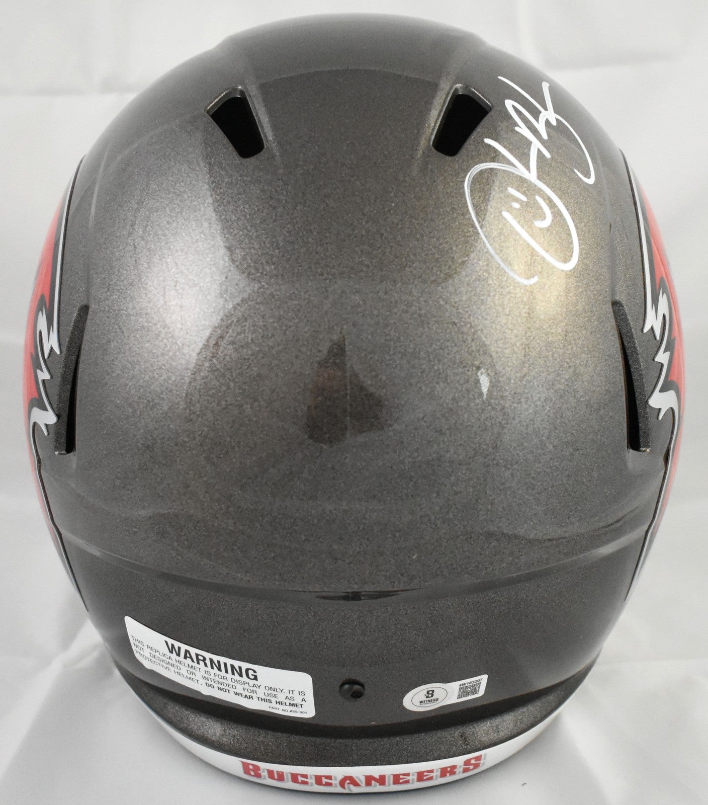 Derrick Brooks Signed Tampa Bay Buccaneers Full Size Speed Helmet