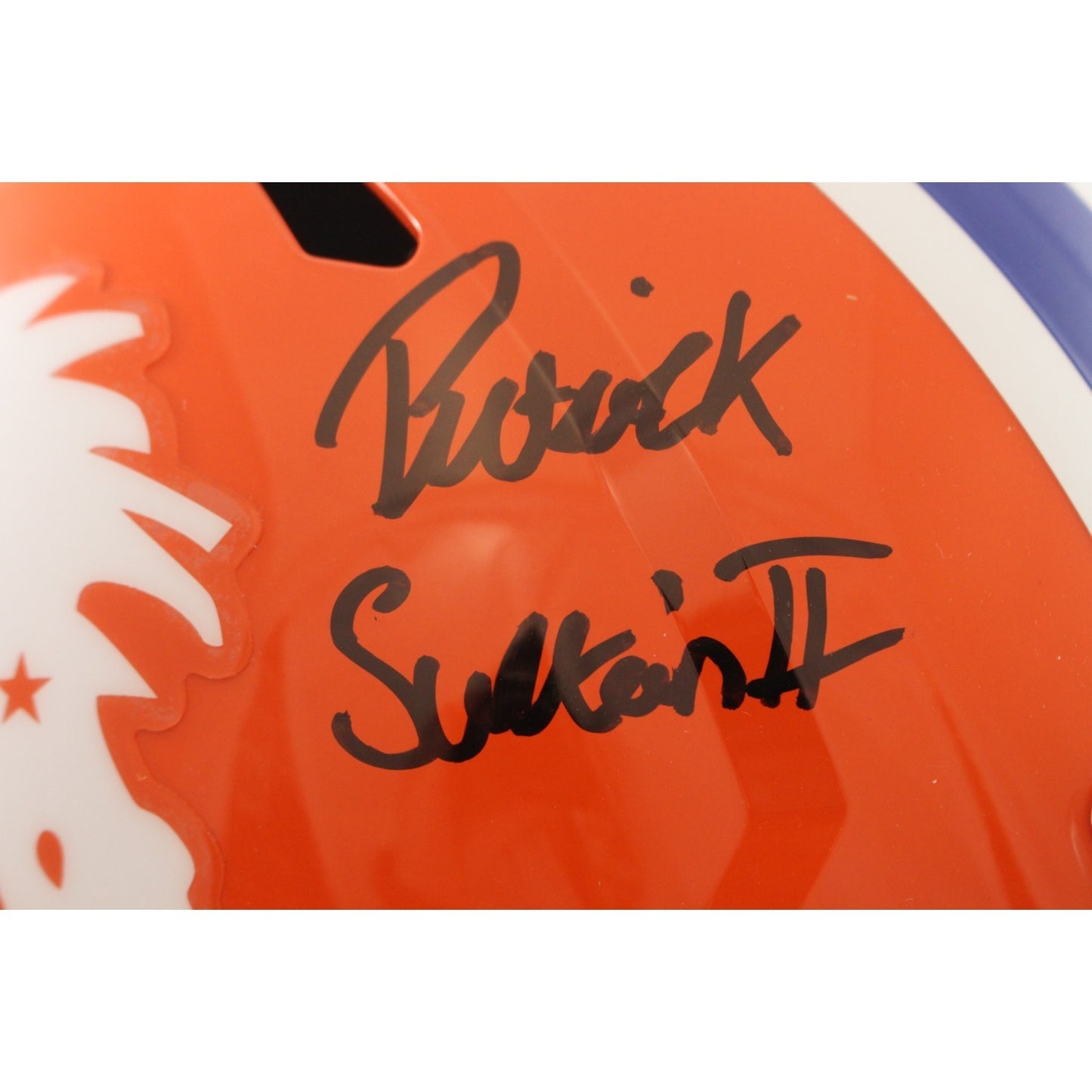 Patrick Surtain Signed Denver Broncos Full Size Throwback Helmet