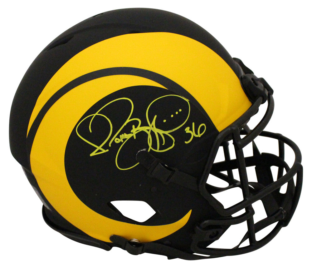 Jerome Bettis Signed Los Angeles Rams Authentic Eclipse Speed Helmet
