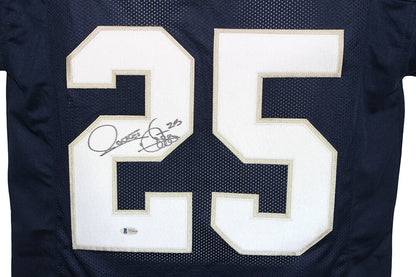 Rocket Ismail Signed Notre Dame Style Custom Jersey (Beckett BAS)