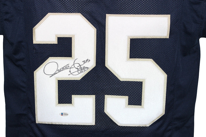 Rocket Ismail Signed Notre Dame Style Custom Jersey (Beckett BAS)