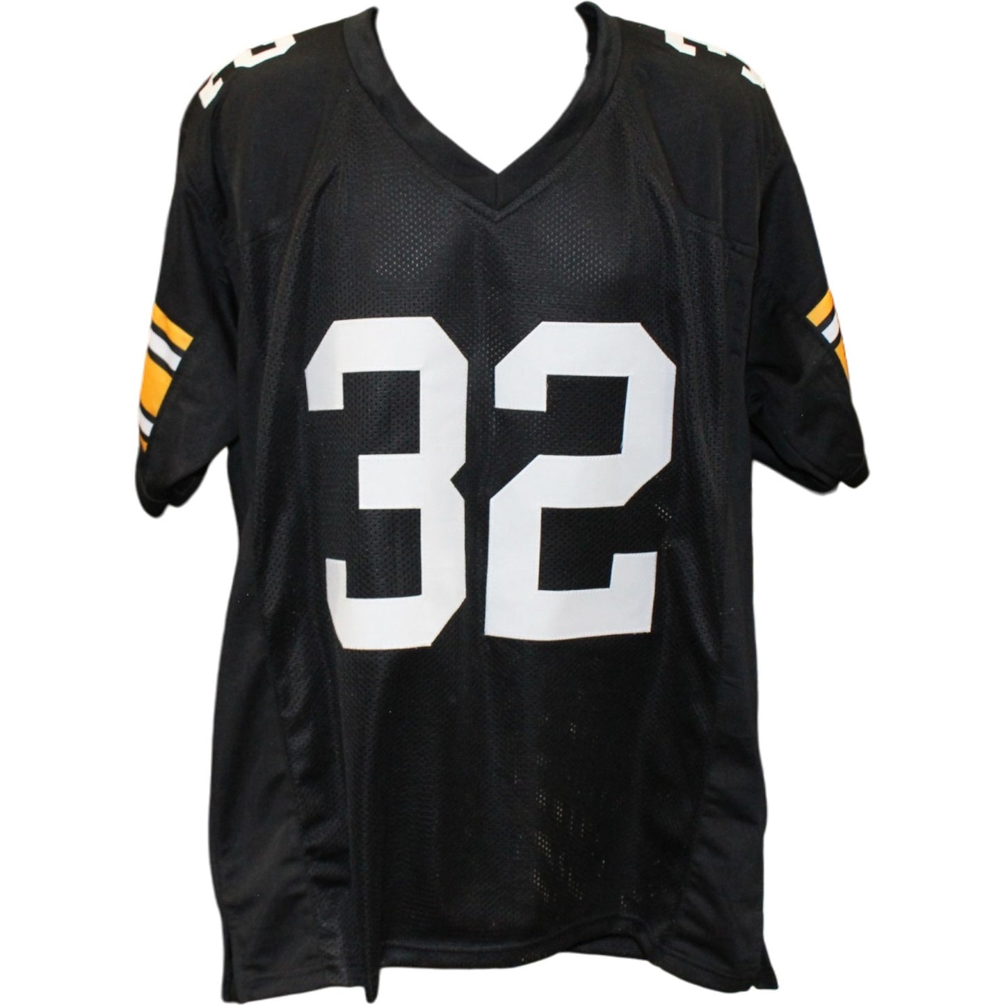 Franco Harris Autographed Pittsburgh Steelers Black Custom Jersey