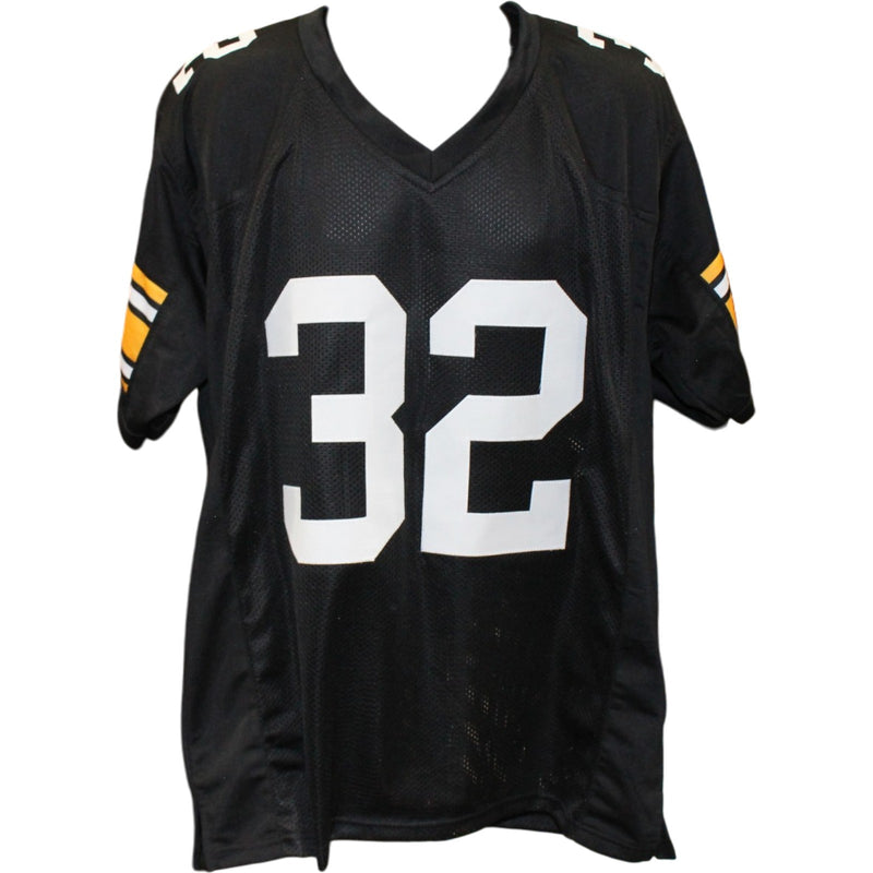 Franco Harris Autographed Pittsburgh Steelers Black Custom Jersey