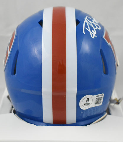 Rod Smith Signed Denver Broncos 1975-1996 Throwback Mini Helmet