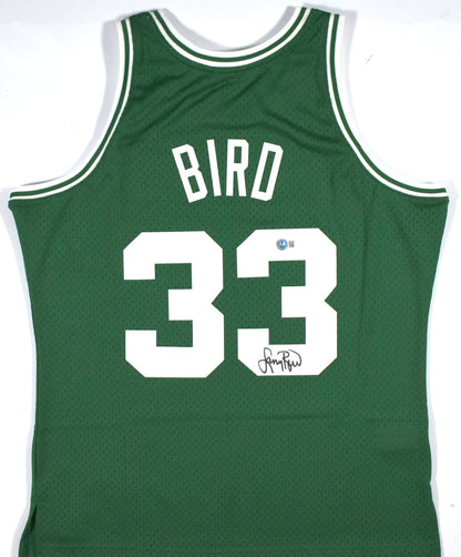 Larry Bird Autographed Boston Celtics Mitchell & Ness Green Jersey