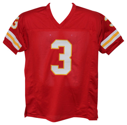 Jan Stenerud Signed Kansas City Chiefs Red Custom Jersey HOF BAS