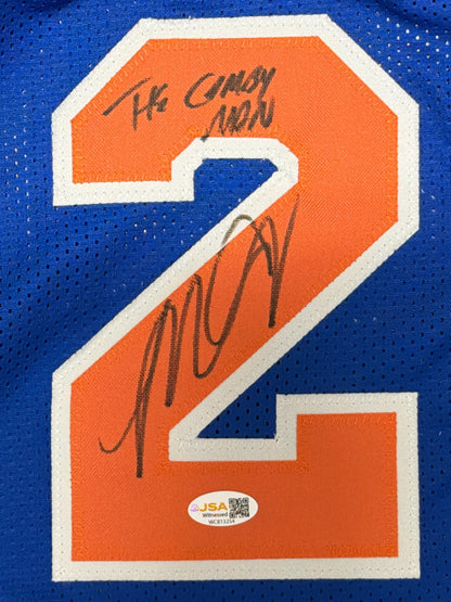 Marcus Camby Signed New York Knicks Jersey - "The Camby Man" Inscription