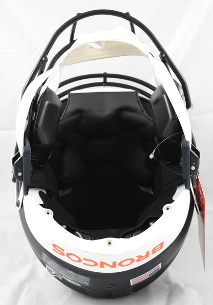Troy Franklin Signed Denver Broncos Full Size Speedflex Helmet