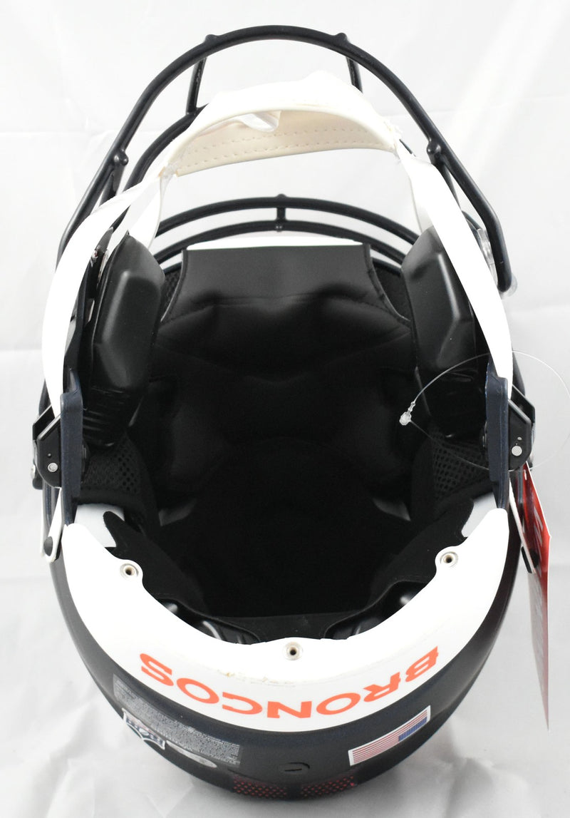Troy Franklin Signed Denver Broncos Full Size Speedflex Helmet
