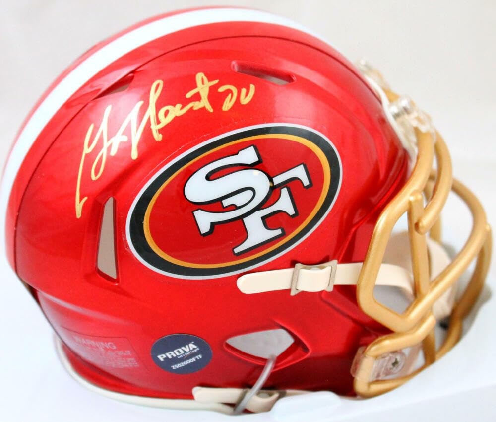 Garrison Hearst Signed San Francisco 49ers Flash Speed Mini Helmet