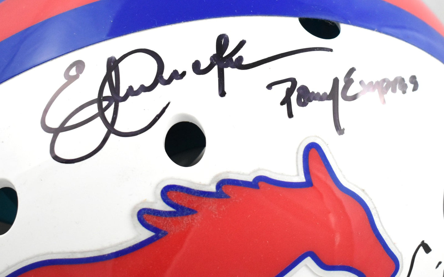 Eric Dickerson, Craig James & Lance McIlhenny Signed SMU Full Size Helmet