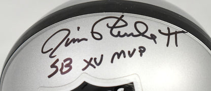 Jim Plunkett Signed Las Vegas Raiders Mini Helmet with SB MVP Inscription