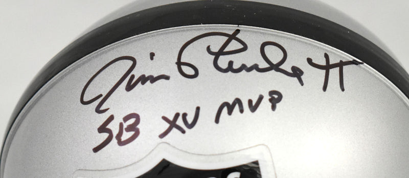 Jim Plunkett Signed Las Vegas Raiders Mini Helmet with SB MVP Inscription