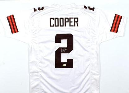 Amari Cooper Autographed Cleveland Browns White Custom Jersey