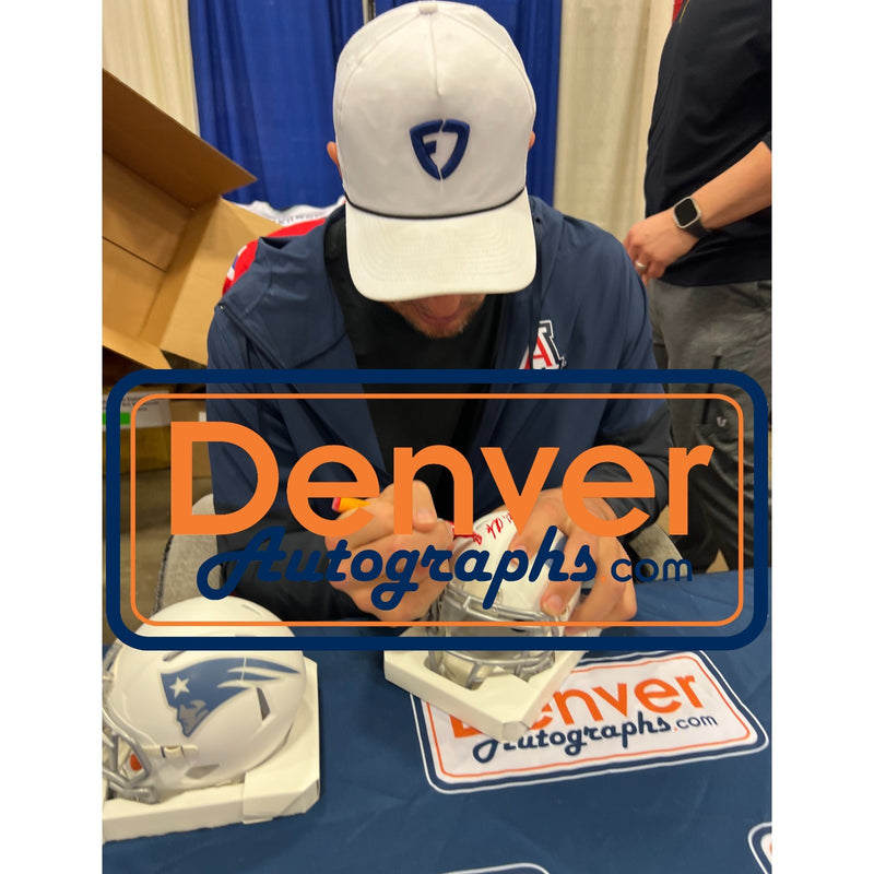 Rob Gronkowski Signed New England Patriots Rivalries Mini Helmet (Beckett)