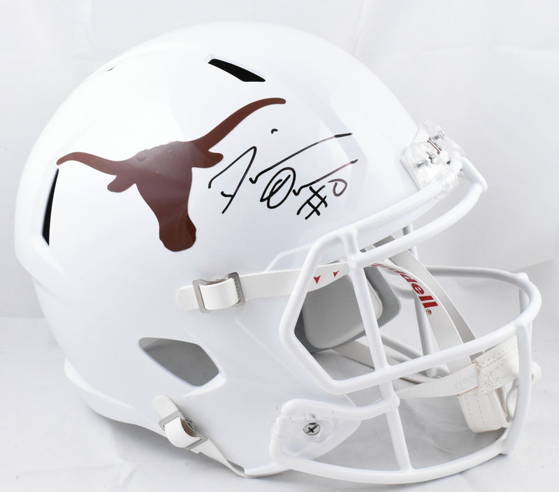 DeMarvion Overshown Signed Texas Longhorns Full Size Speed Helmet