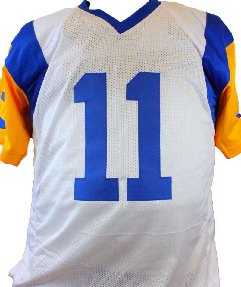 Jim Everett Autographed White Custom Football Jersey
