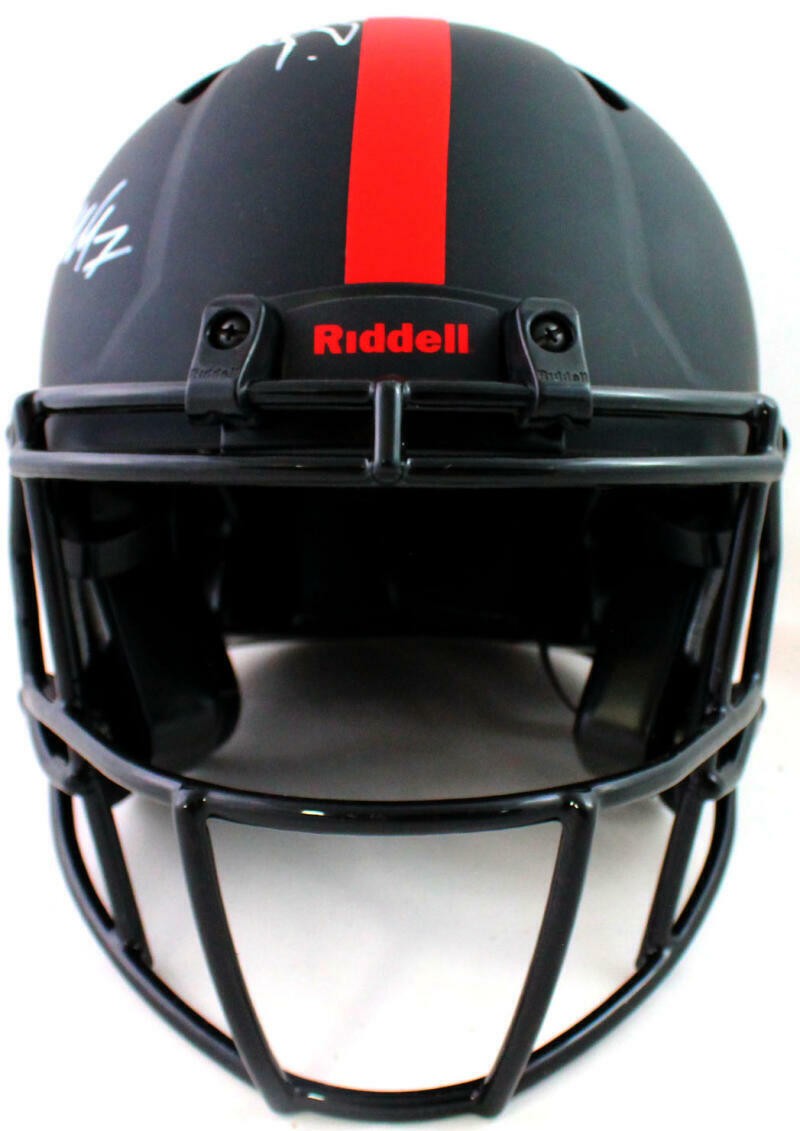 Crouch, Rozier & Rodgers Signed Nebraska Eclipse Authentic Helmet