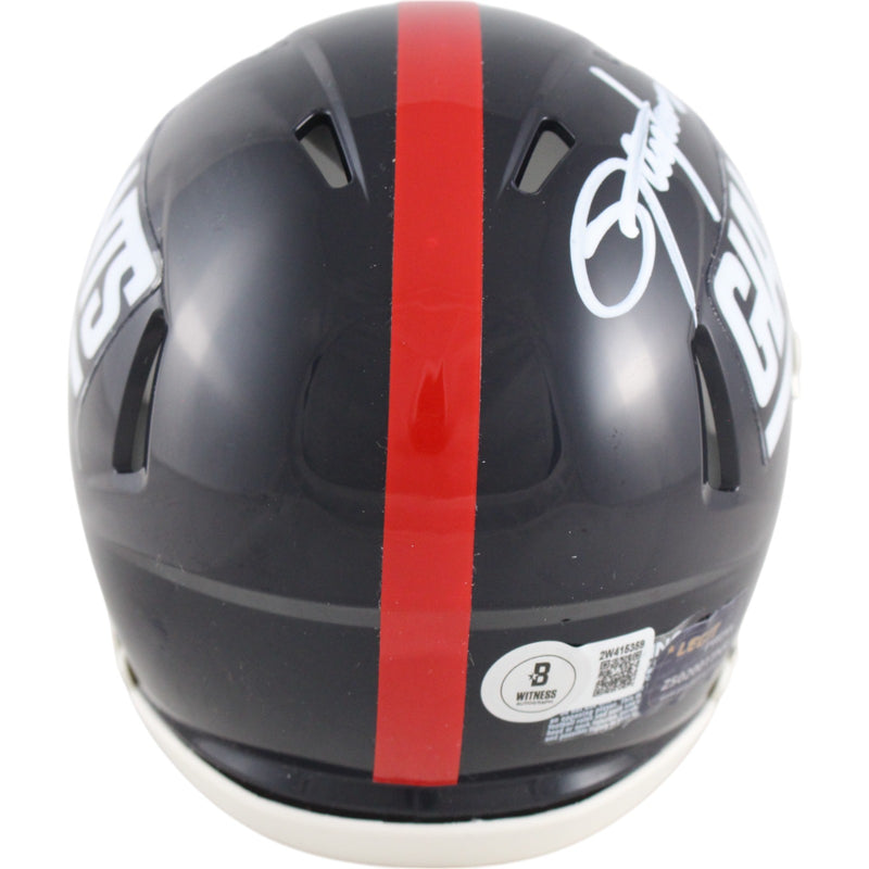 Lawrence Taylor Signed New York Giants Throwback Speed Mini Helmet