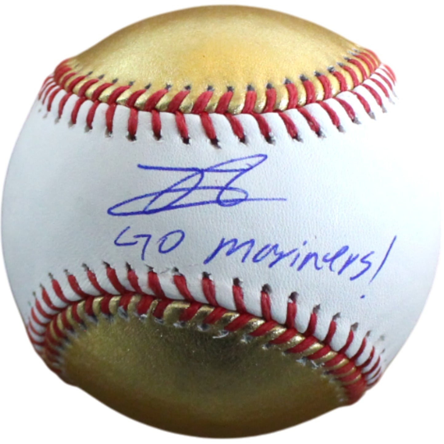 Julio Rodriguez Signed Gold OML Baseball - Seattle Mariners