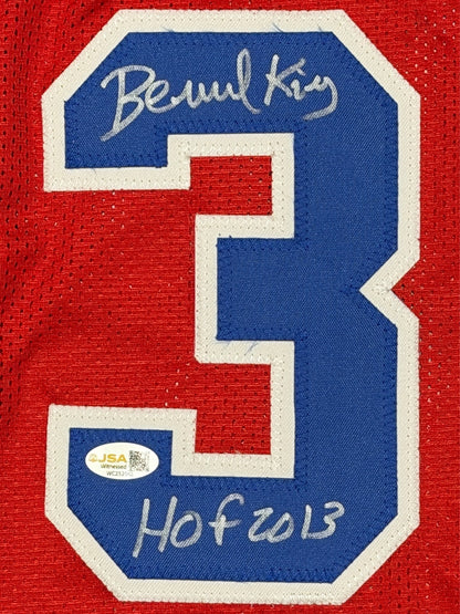 Bernard King Signed Washington Bullets Custom Jersey (JSA COA)