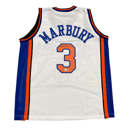 Stephon Marbury Signed New York Knicks Custom Jersey (Beckett Witness)