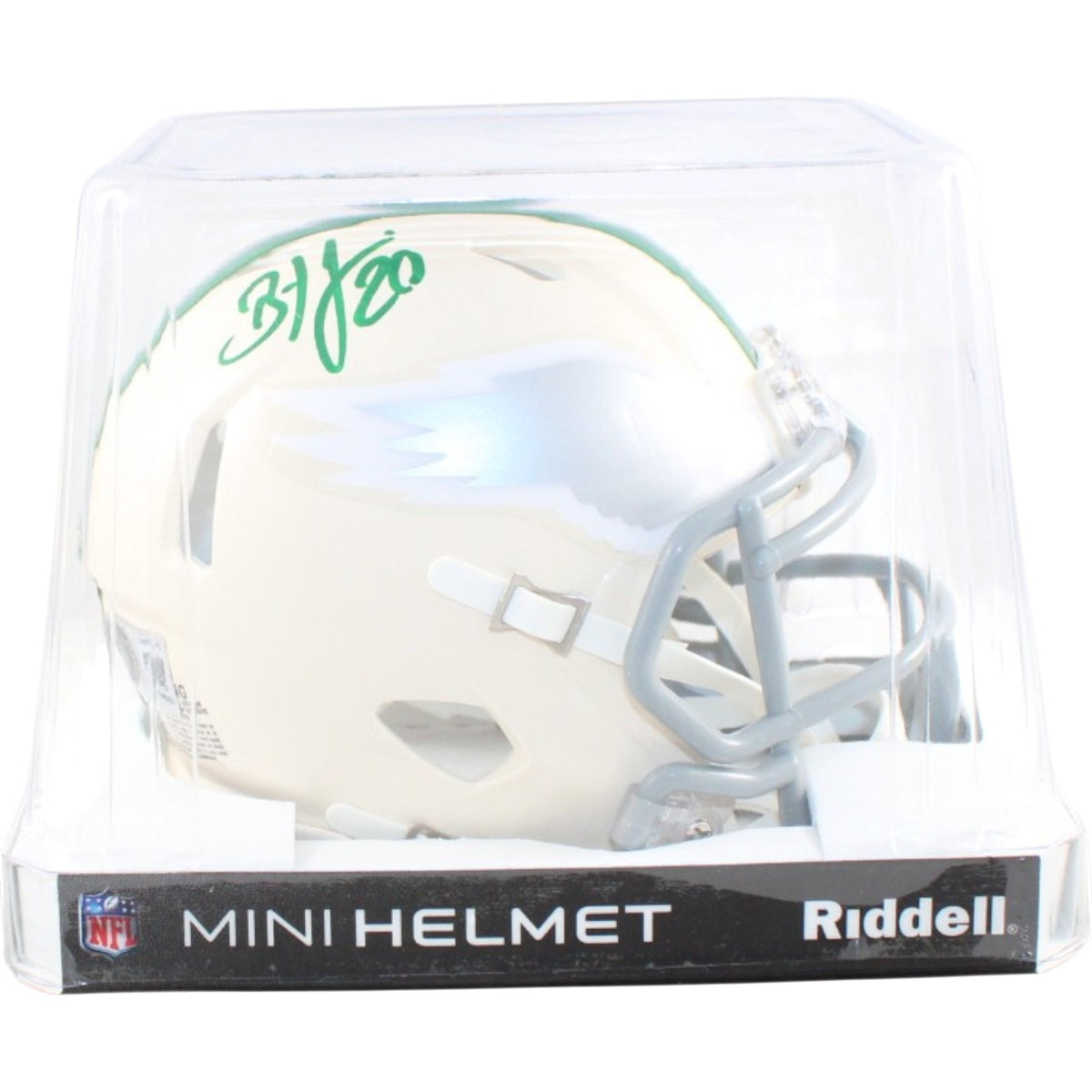 Brian Dawkins Signed Philadelphia Eagles Mini Helmet - Retro